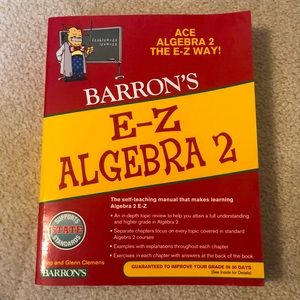 Barron’s E-Z Algebra 2 Workbook